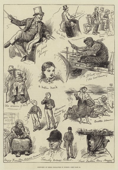 Sketches of Irish Character in Dublin by Harry Furniss